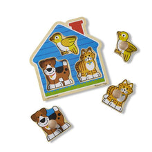 Load image into Gallery viewer, JUMBO KNOB PUZZLE - HOUSE PETS