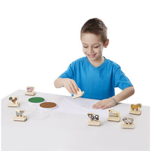 Load image into Gallery viewer, MY FIRST WOODEN STAMP SET - FARM ANIMALS