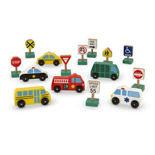 Load image into Gallery viewer, Wooden Vehicles and Traffic Signs