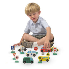 Load image into Gallery viewer, Wooden Vehicles and Traffic Signs