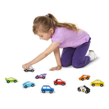 Load image into Gallery viewer, Wooden Cars Set - 9 Pieces