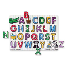 Load image into Gallery viewer, See Inside Alphabet Peg Puzzle - 26 Pieces
