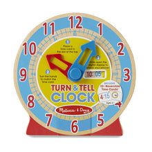 Load image into Gallery viewer, Turn &amp; Tell Wooden  Clock

