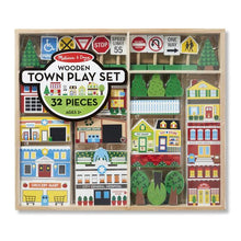 Load image into Gallery viewer, Wooden Town Play Set