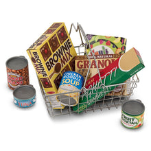 Load image into Gallery viewer, Let's Play House! Grocery Basket with Play Food