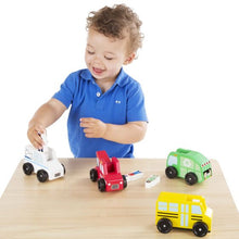 Load image into Gallery viewer, Classic Wooden Toy Community Vehicle Set