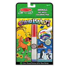 Load image into Gallery viewer, On the Go ColorBlast No-Mess Coloring Pad - Animals