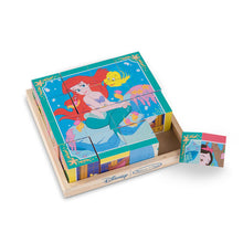 Load image into Gallery viewer, Disney Princess Wooden Cube Puzzle
