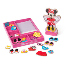 Load image into Gallery viewer, Disney Minnie Wooden Magnetic Dress-Up
