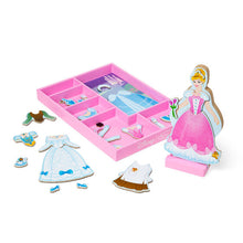 Load image into Gallery viewer, Cinderella Wooden Magnetic Dress-Up

