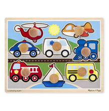 Load image into Gallery viewer, JUMBO KNOB PUZZLE - VEHICLES