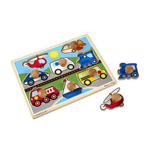 Load image into Gallery viewer, JUMBO KNOB PUZZLE - VEHICLES