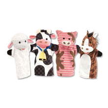 Load image into Gallery viewer, FARM FRIENDS HAND PUPPETS