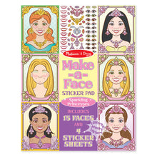 Load image into Gallery viewer, Make-a-Face Sticker Pad - Sparkling Princesses