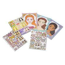 Load image into Gallery viewer, Make-a-Face Sticker Pad - Sparkling Princesses