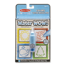 Load image into Gallery viewer, Water Wow! - Colors & Shapes Water Reveal Pad - On the Go Travel Activity