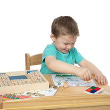 Load image into Gallery viewer, Deluxe Wooden Stamp Set - ABCs 123s