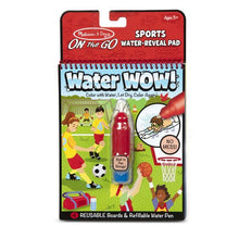 Load image into Gallery viewer, Water Wow! Sports Water-Reveal Pad - On the Go Travel Activity