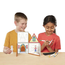 Load image into Gallery viewer, Magnetivity Magnetic Building Play Set - Draw &amp; Build House
