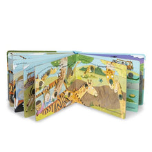Load image into Gallery viewer, Poke-a-Dot - The Wheels on the Bus Wild Safari Board Book