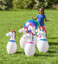 Load image into Gallery viewer, Giant Inflatable Unicorn Bowling
