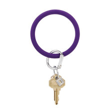 Load image into Gallery viewer, Big O Silicone Key Ring - Deep Purple