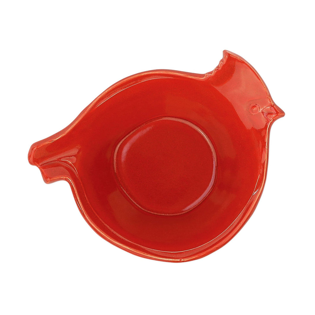 Lastra Holiday Figural Red Bird Medium Bowl