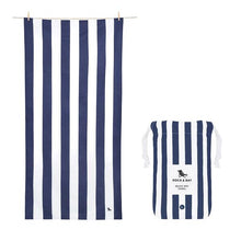 Load image into Gallery viewer, Dock & Bay Quick Dry Towel Extra Large Navy Stripe