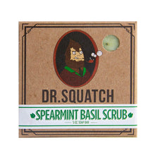 Load image into Gallery viewer, Dr. Squatch Spearmint Basil Scrub 5oz Men's Bar Soap