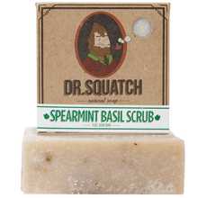 Load image into Gallery viewer, Dr. Squatch Spearmint Basil Scrub 5oz Men's Bar Soap