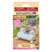 Load image into Gallery viewer, Calico Critters Triplets Stroller