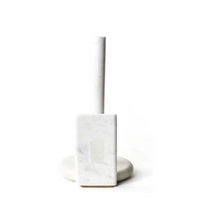 Load image into Gallery viewer, Mini Marble Paper Towel Holder Happy Everything Base
