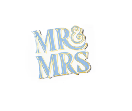 Mr. and Mrs. Happy Everything Attachment - Blue