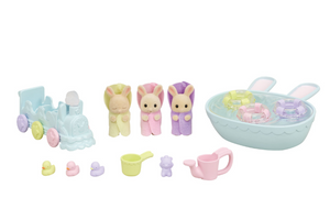 Calico Critters Triplets Baby Bathtime Set