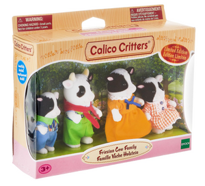 Calico Critters Friesian Cow Family