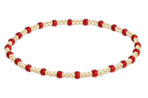 ENewton Gameday Hope Gold Sincerity Bracelet - Bright Red