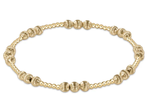 ENewton Dignity Joy Pattern 4mm Bead Bracelet - Gold