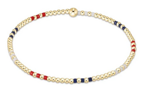 Enewton Hope Joy Pattern 2mm Bead Bracelet - Firecracker