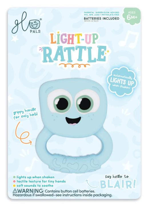 Glo Pals Light Up Rattle - Blair (Blue)