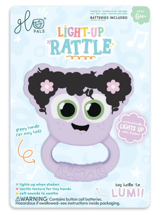 Glo Pals Light Up Rattle - Lumi (Purple)