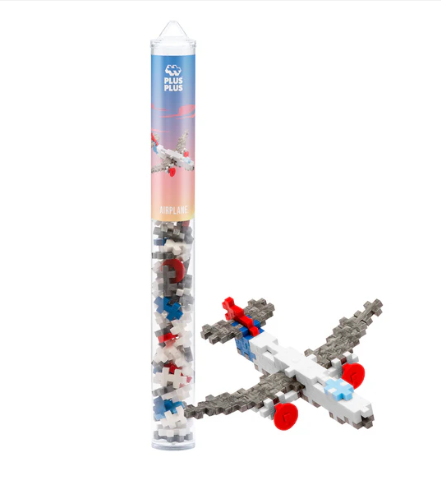 Plus Plus  70 pcs - Tube - Airplane