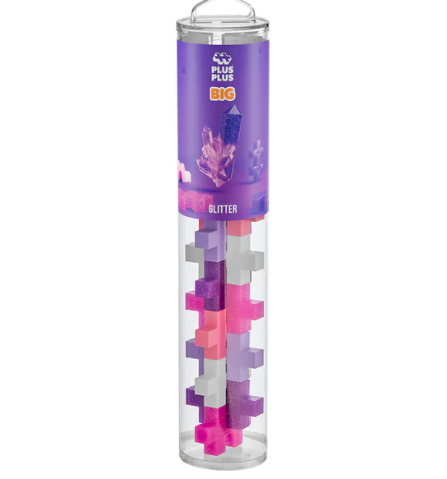 Plus Plus Big 15pc Tube - Glitter