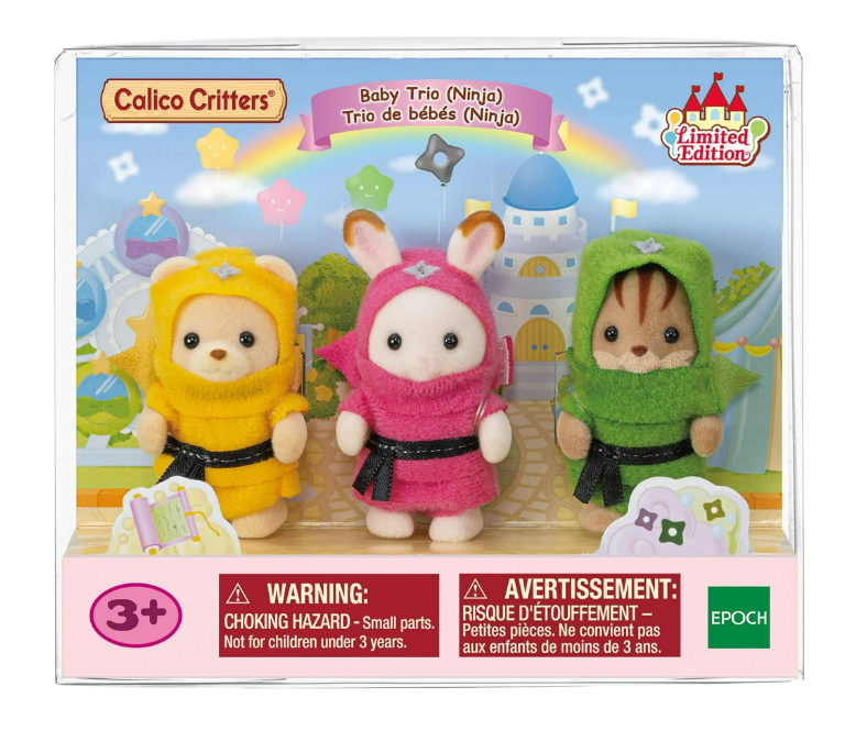 Calico Critters Baby Trio Ninja