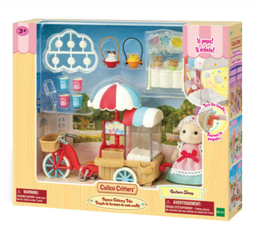Calico Critters Popcorn Delivery Trike