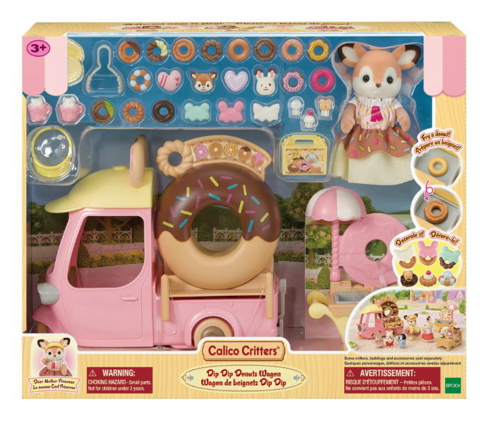 Calico Critters Dip Dip Donuts Wagon