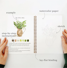 Load image into Gallery viewer, Emily Lex Watercolor Workbook - Bouquet
