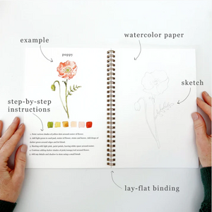 Emily Lex Watercolor Workbook - Flowers