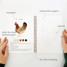 Load image into Gallery viewer, Emily Lex Watercolor Workbook - Animals
