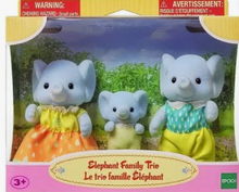 Load image into Gallery viewer, Calico Critters Elephant Family Trio
