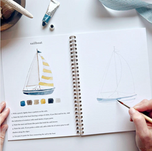 Load image into Gallery viewer, Emily Lex Watercolor Workbook - Seaside
